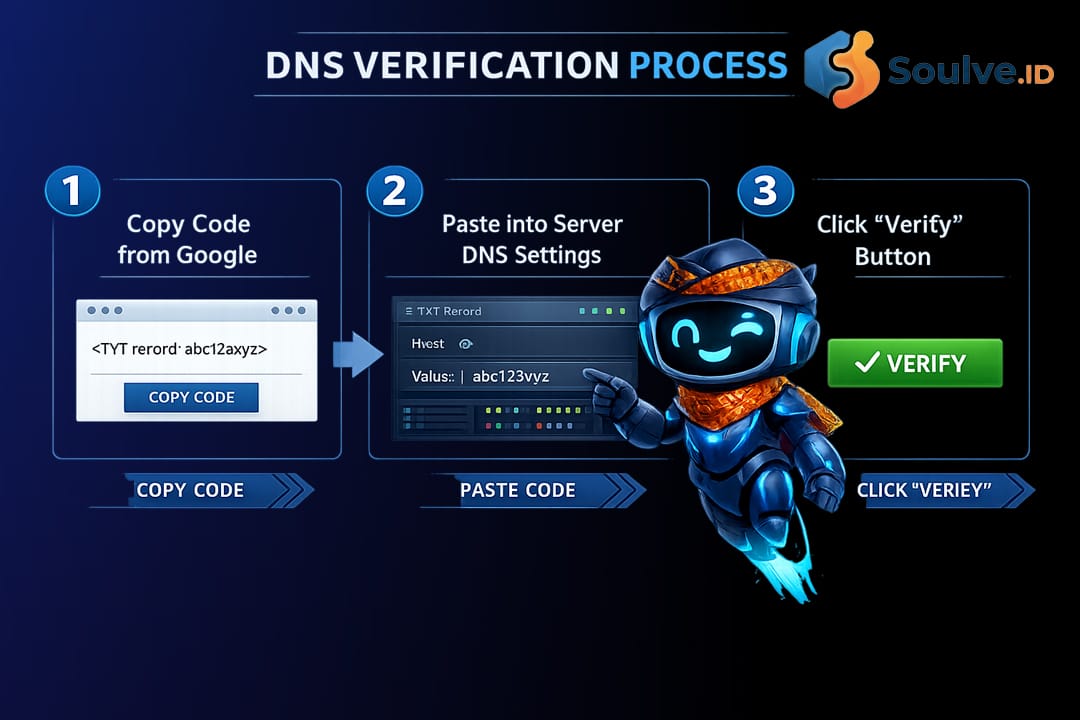 Cara Verifikasi via DNS Record